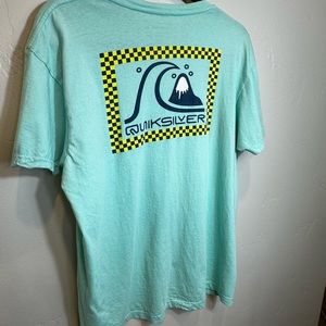 Men’s Quiksilver Turquoise T-Shirt - Gently Used